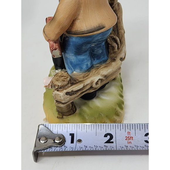 Vintage Hand Painted Made In Japan Porcelain School Boy Scotty‎ Dog Figurine - Picture 8 of 9